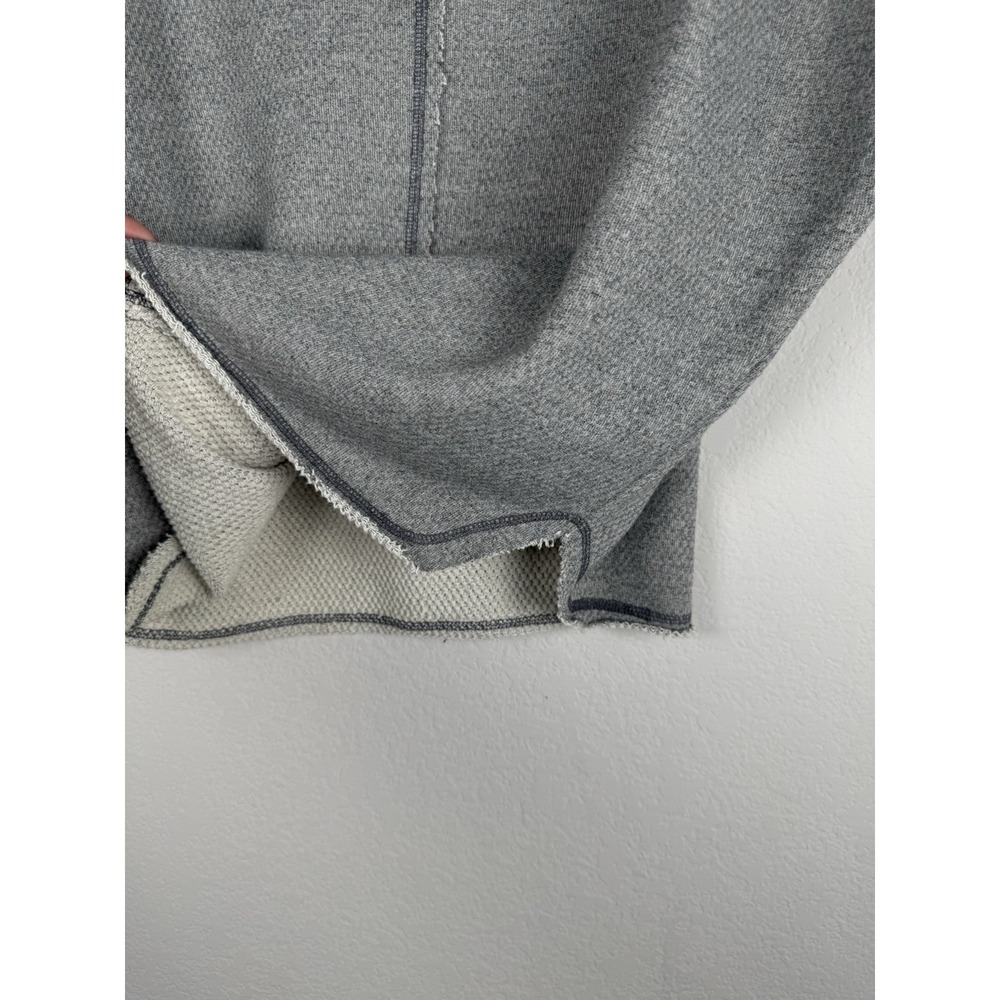 Pilcro Funnel Neck Gray Pullover Top Sweater Women's Medium Raw Hem Casual Boho - Picture 11 of 14